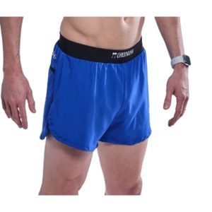 BLUE 4 HALF SPLIT SHORTS