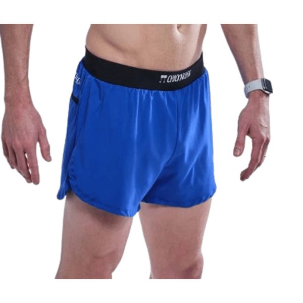 BLUE 4 HALF SPLIT SHORTS