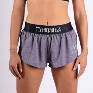 HEATHER GREY 1.5 SPLIT SHORTS